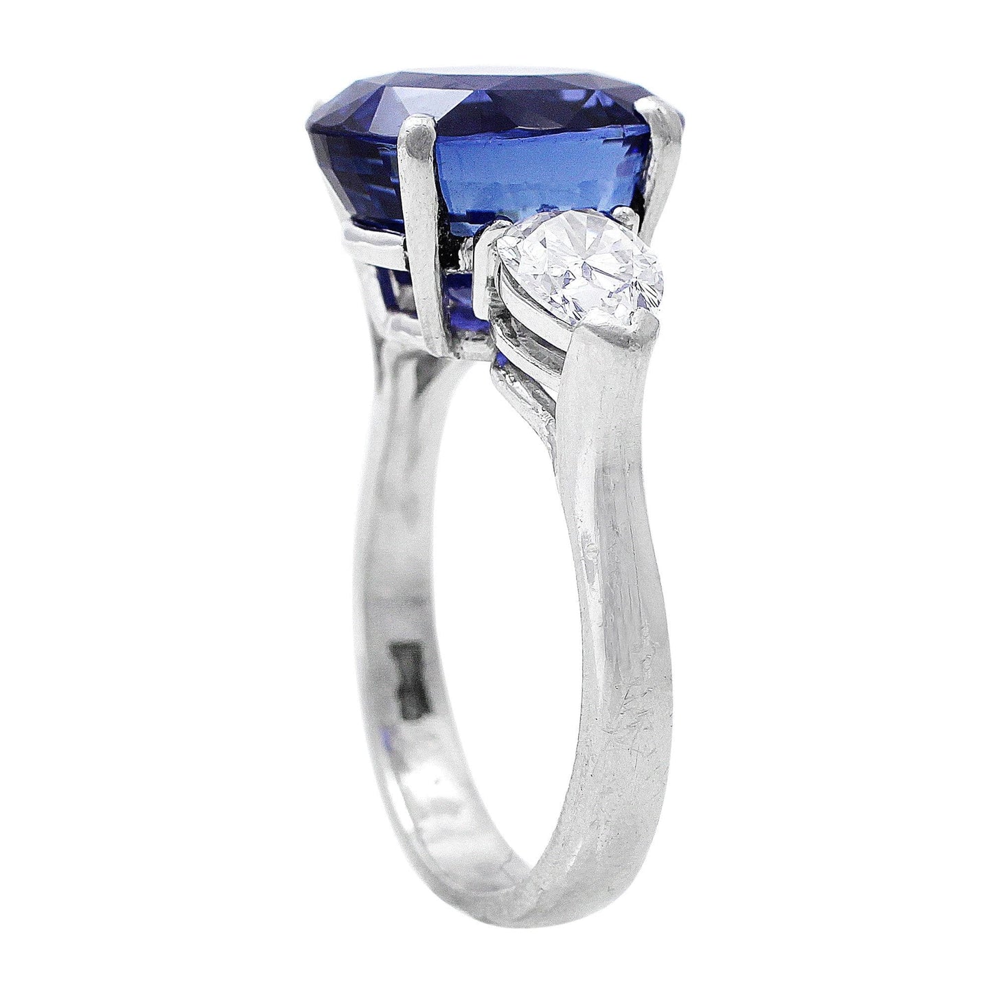 Platinum 7ct Natural Sapphire Ring