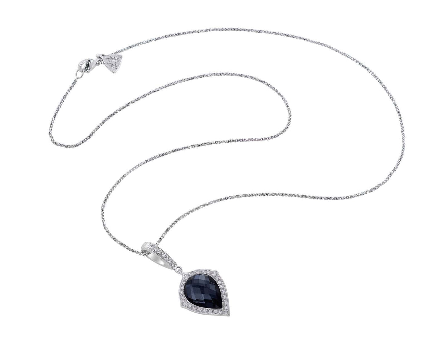 Stephen Webster 18k White Gold Pear Hematite Pendant