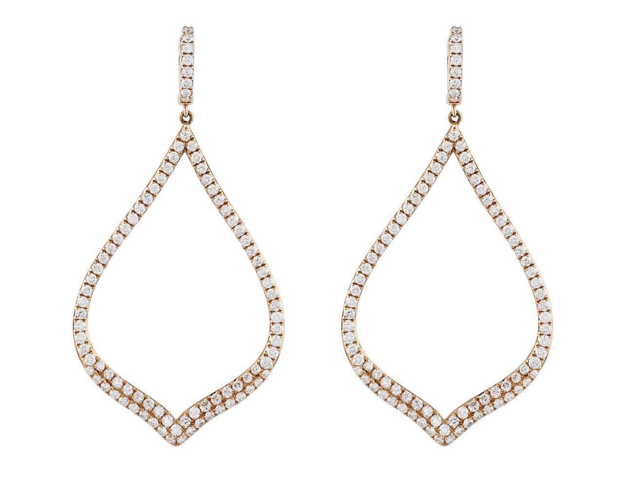 Rose Gold Diamond Earrings