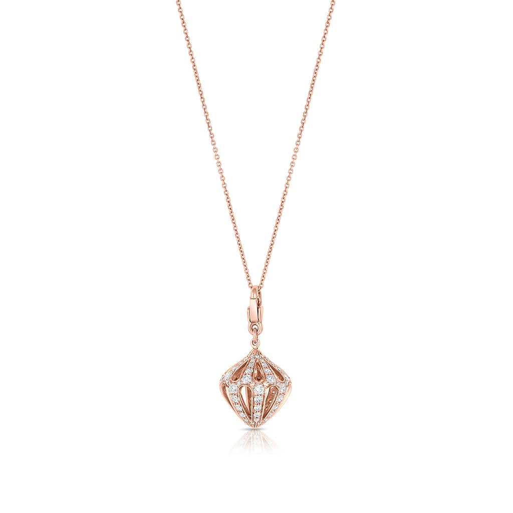 18KT LUCA CARATI CONTEMPORARY DIAMOND NECKLACE
