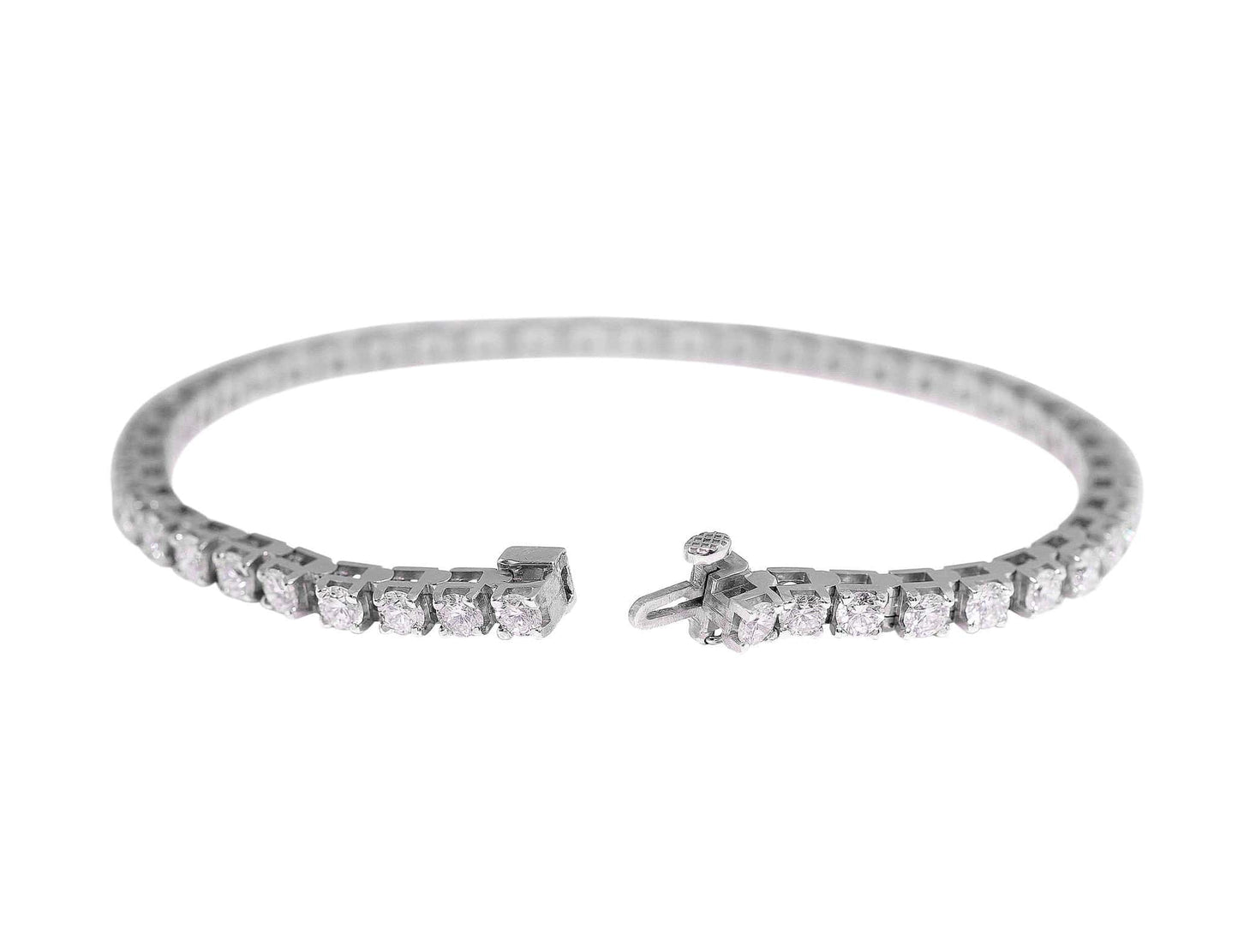 14k White Gold 5ct Diamond Tennis Bracelet