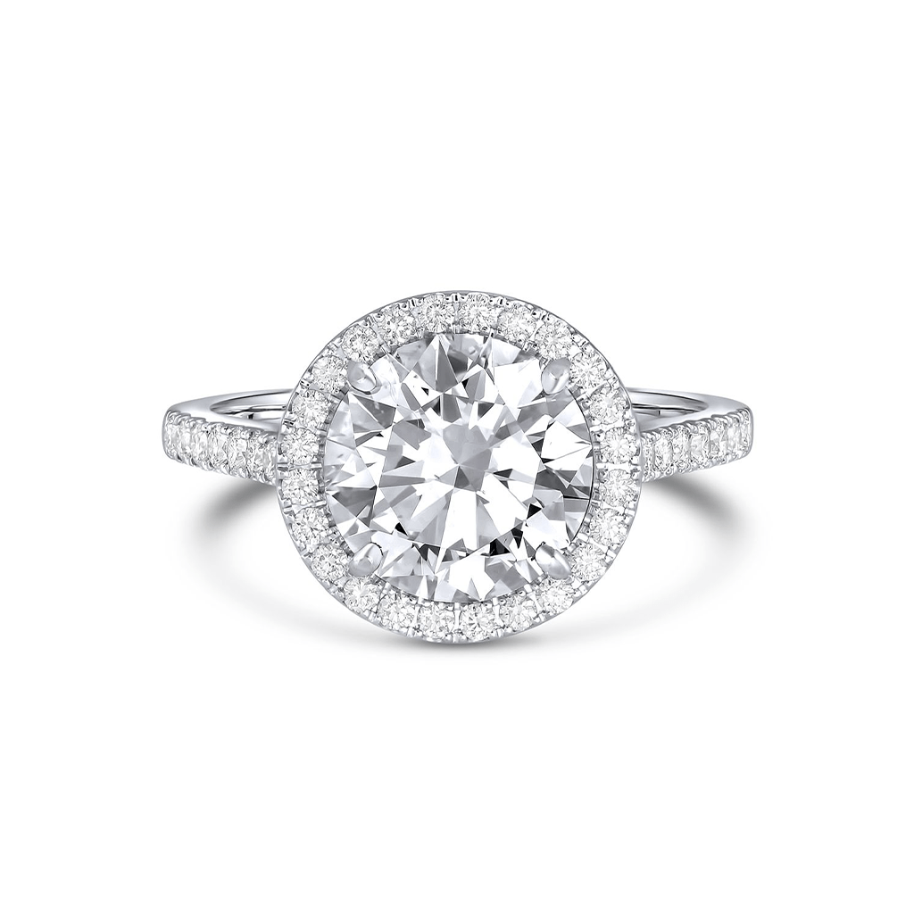 Rivière Platinum Round Brilliant Cut 2.51ct Diamond Ring