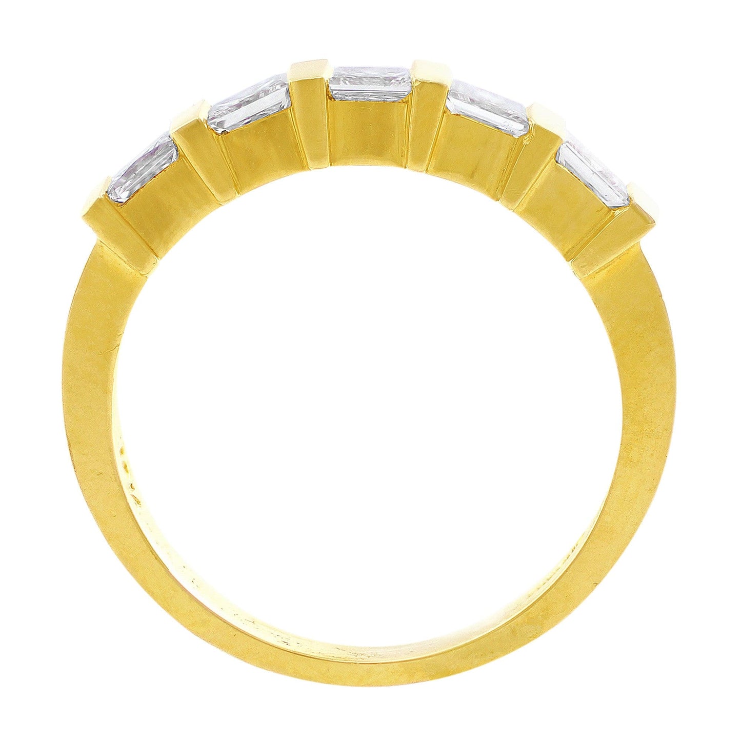 Estate Channel Set Princess Diamond Ring