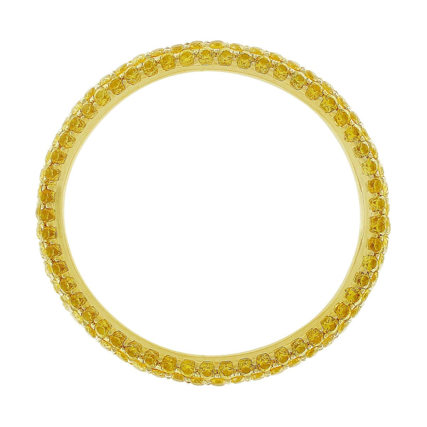 14kt Yellow Gold Yellow Sapphire Eternity Band