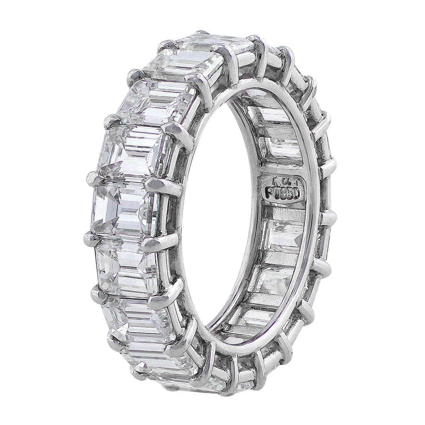 Rivière Platinum 6.66ctw Diamond Eternity Band
