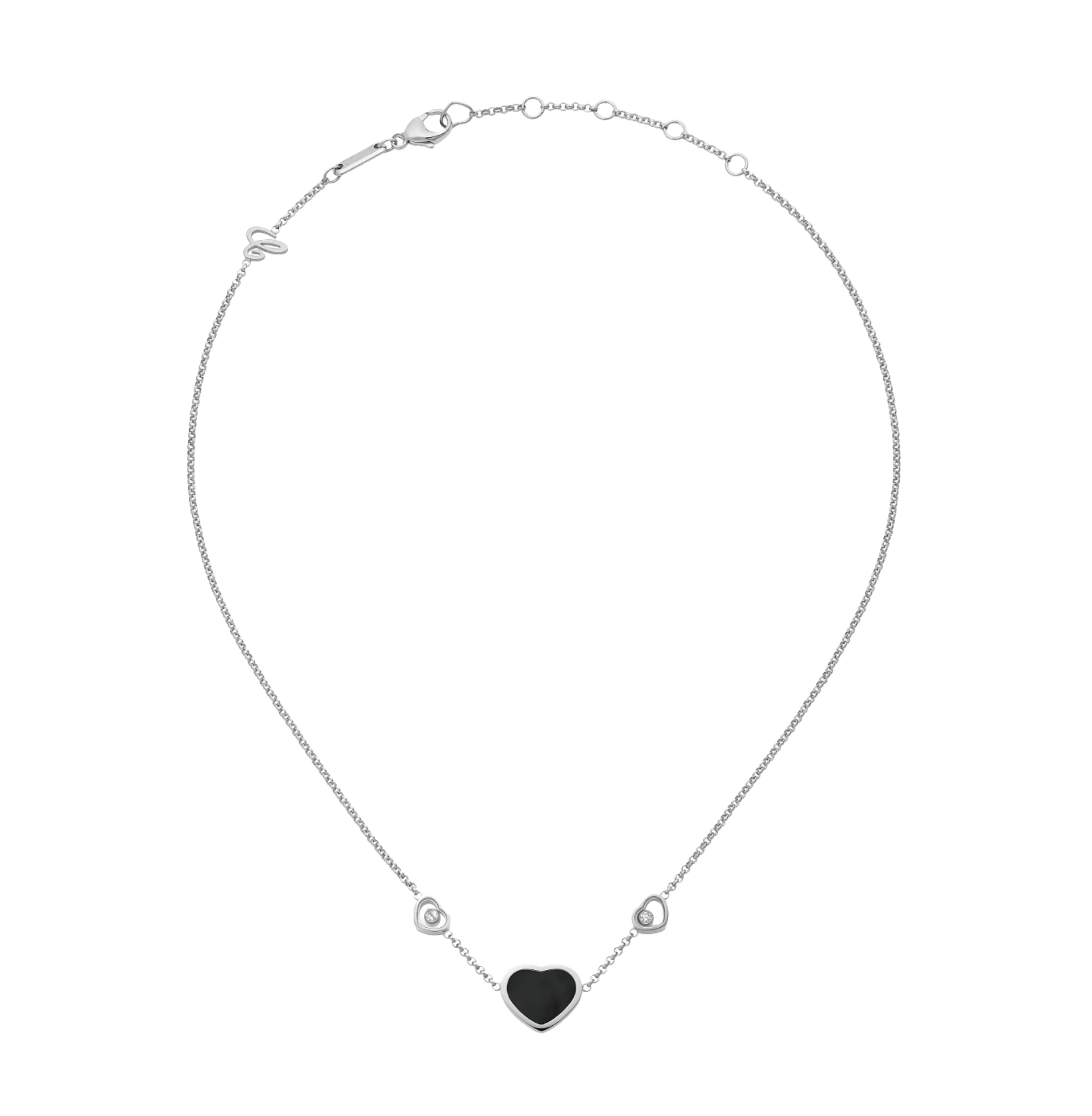 My Happy Hearts Necklace Onyx