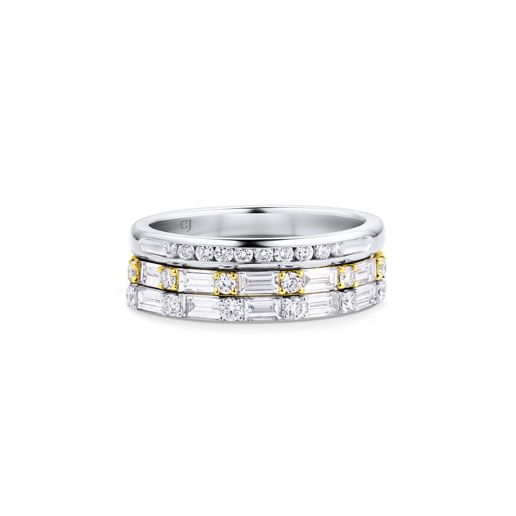 Estate Platinum Diamond Channel Set Band