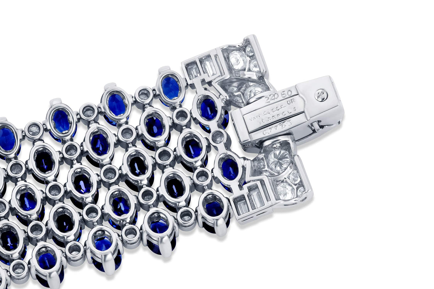 Estate signed Van Cleef & Arpels Sapphire and Diamond Bracelet