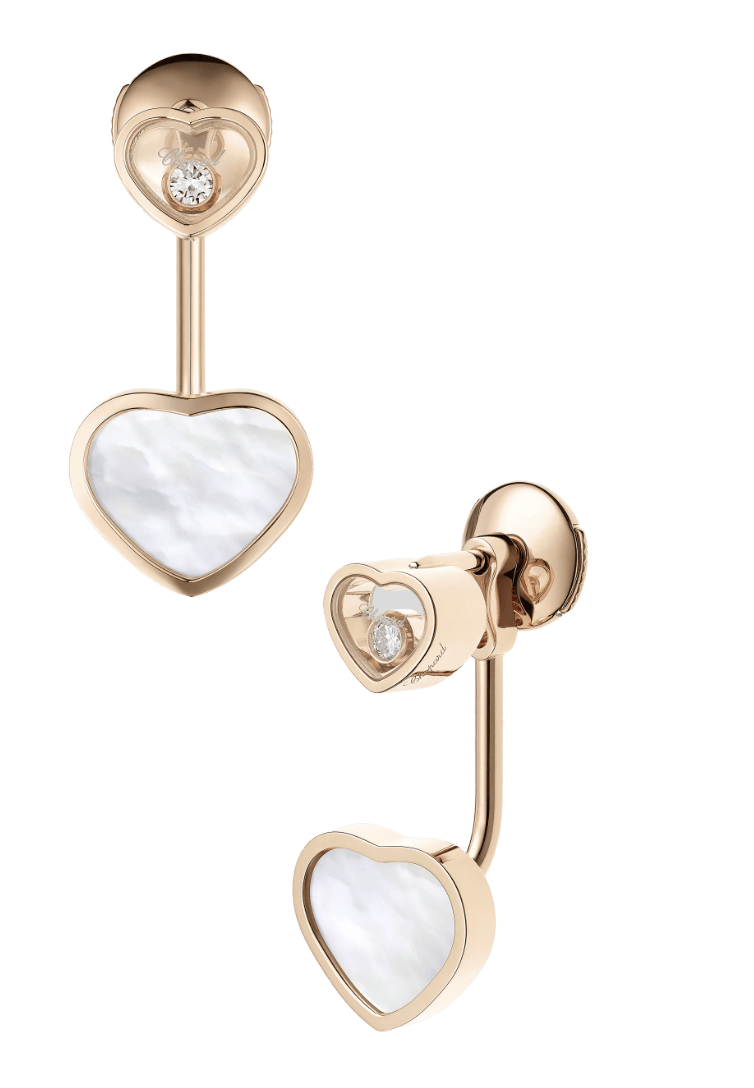 Happy Hearts Earrings Mother Of Pearl