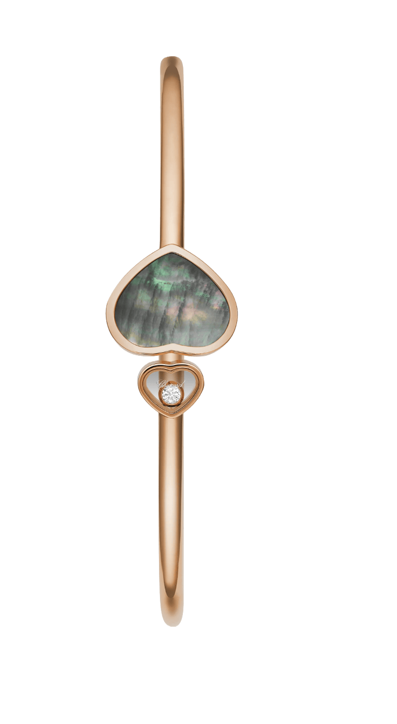 Happy Heart Bangle Black Tahitian