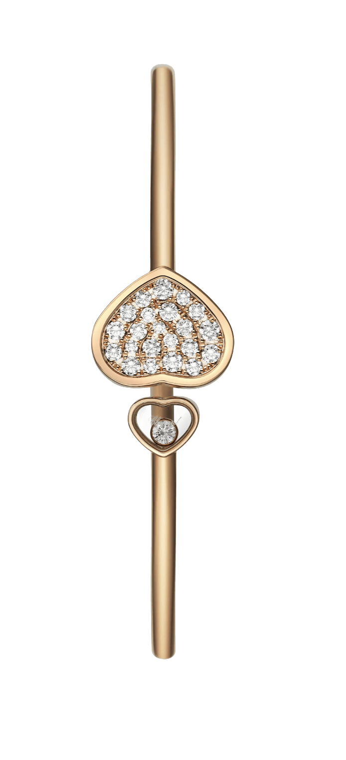 Happy Heart Bangle Diamonds