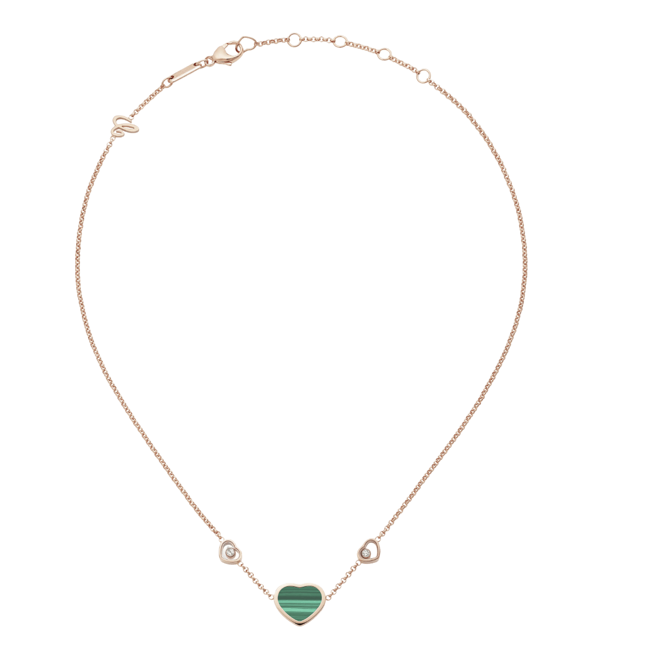 My Happy Hearts Necklace Malachite