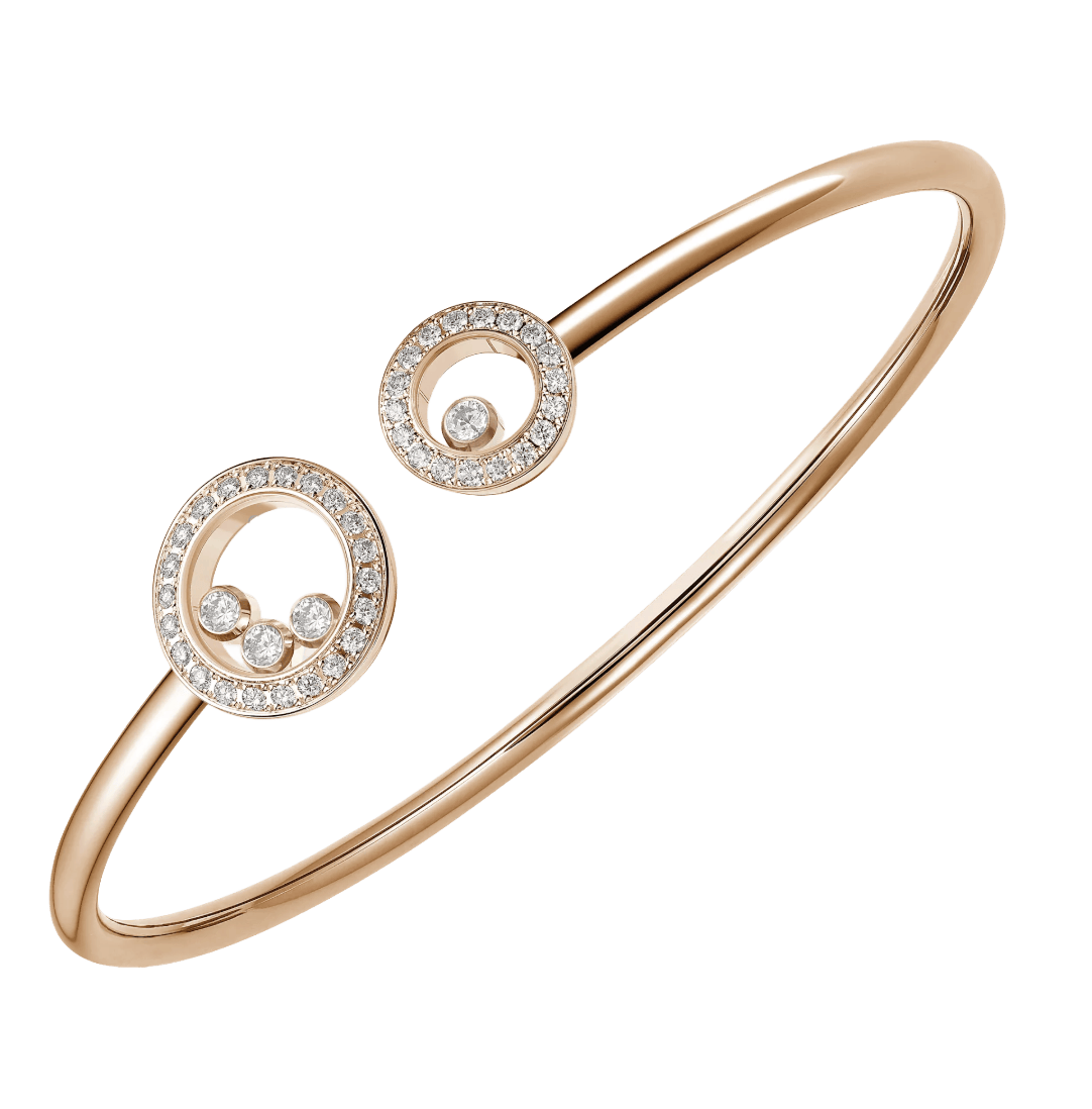 Happy Diamonds Icons Joaillerie Rose Gold Bangle Bracelet