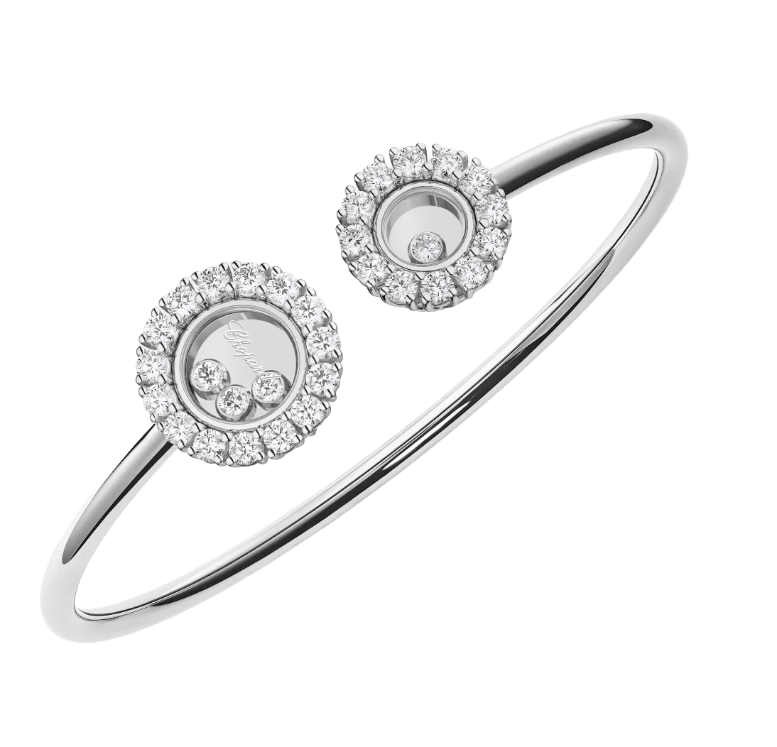 Happy Diamonds Icons Joaillerie White Gold Bangle Bracelet