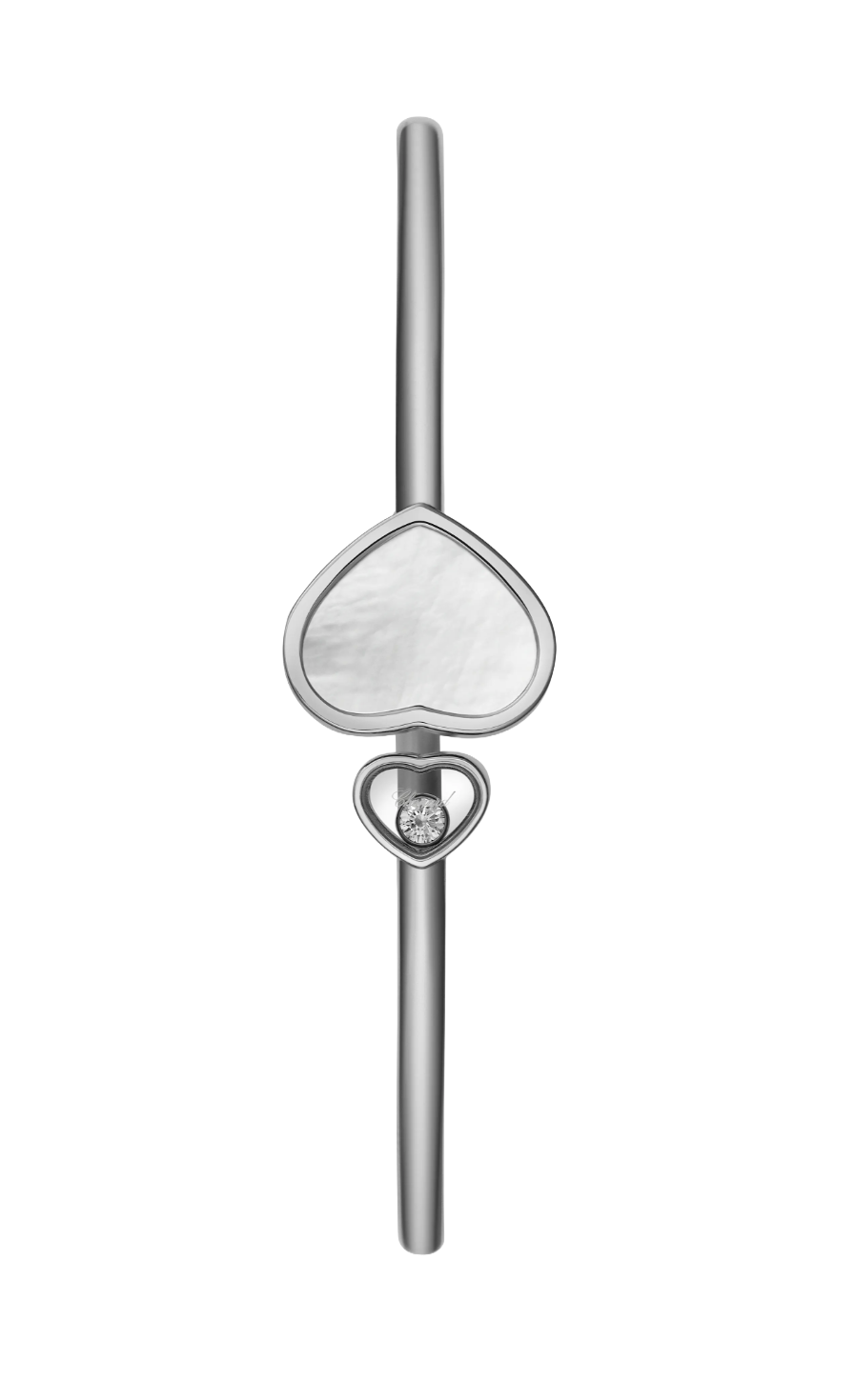 Happy Heart Bangle Mother Of Pearl
