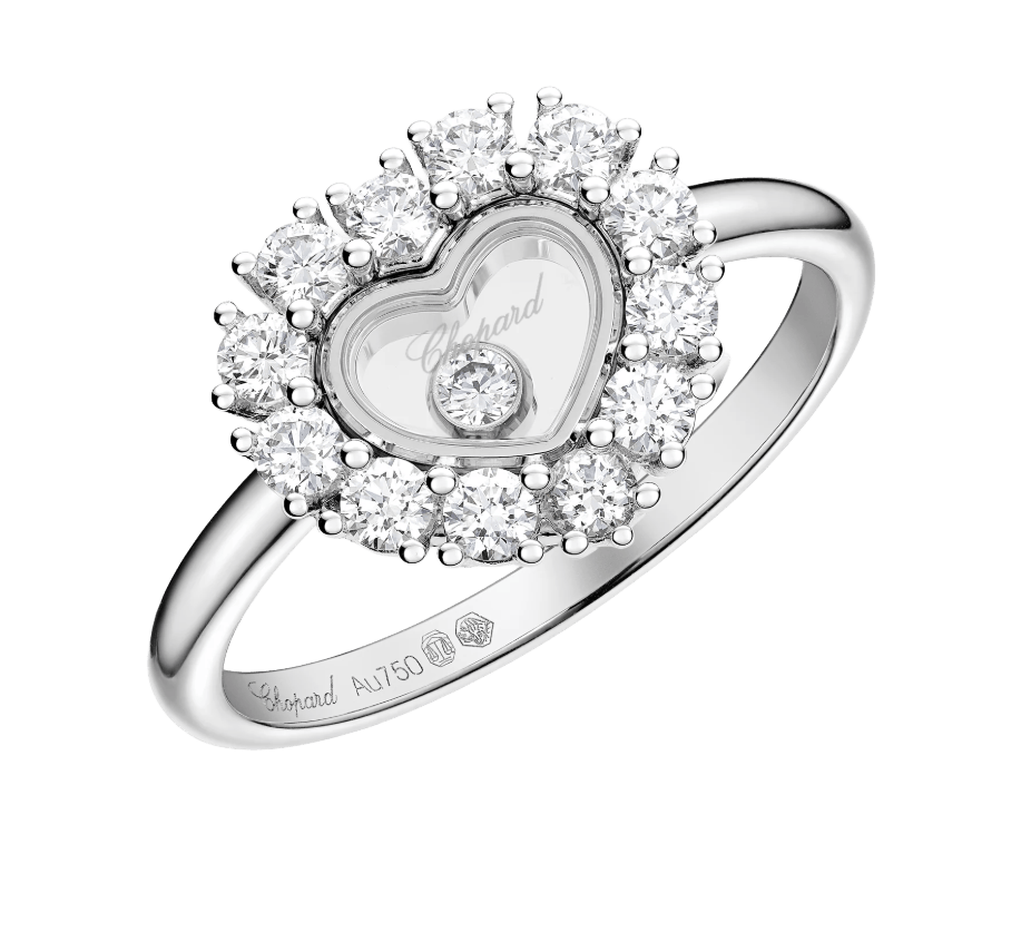 Happy Diamonds Icons Joaillerie Heart White Gold Ring
