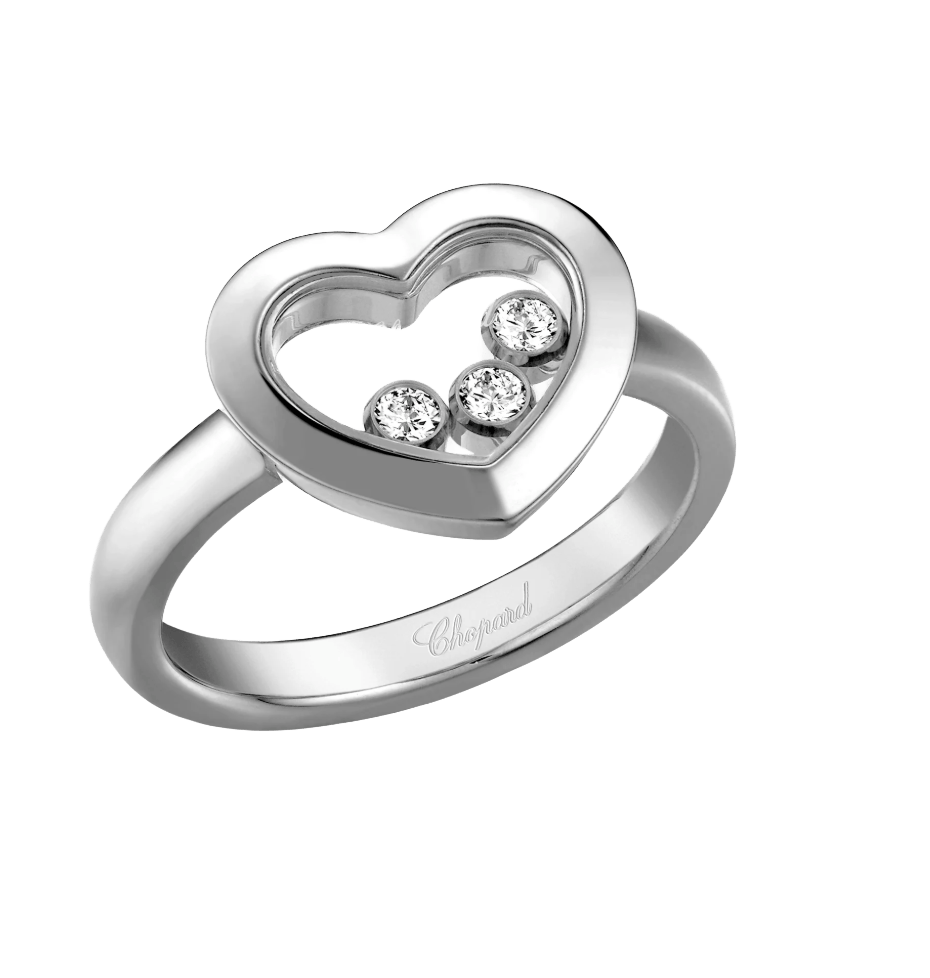 Happy Diamonds Icons Heart White Gold Ring