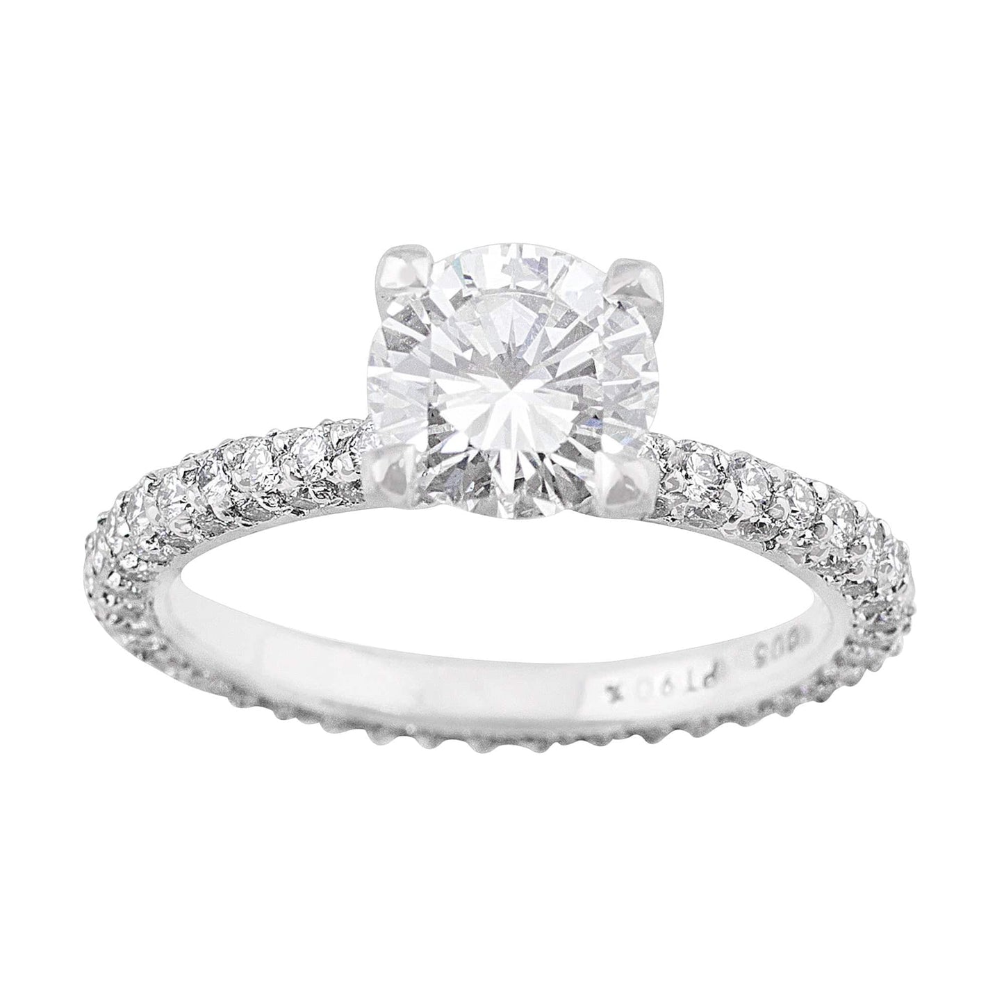 Platinum 1ct F VS1 Diamond Ring
