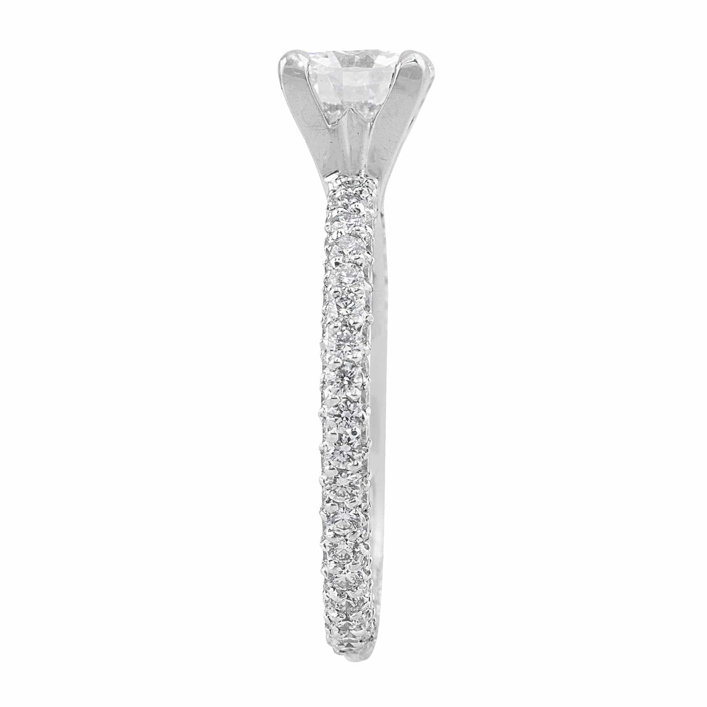 Platinum 1ct F VS1 Diamond Ring