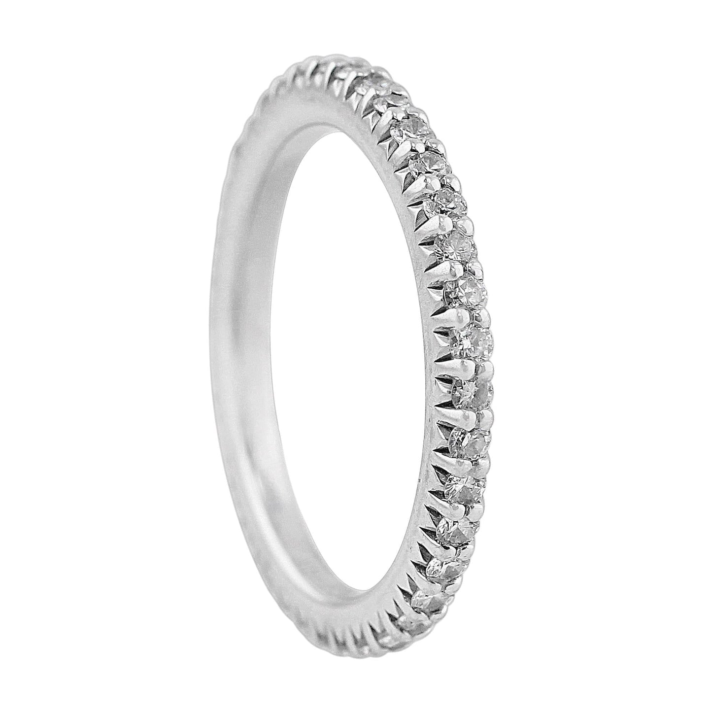 Royal White Gold Diamond Band