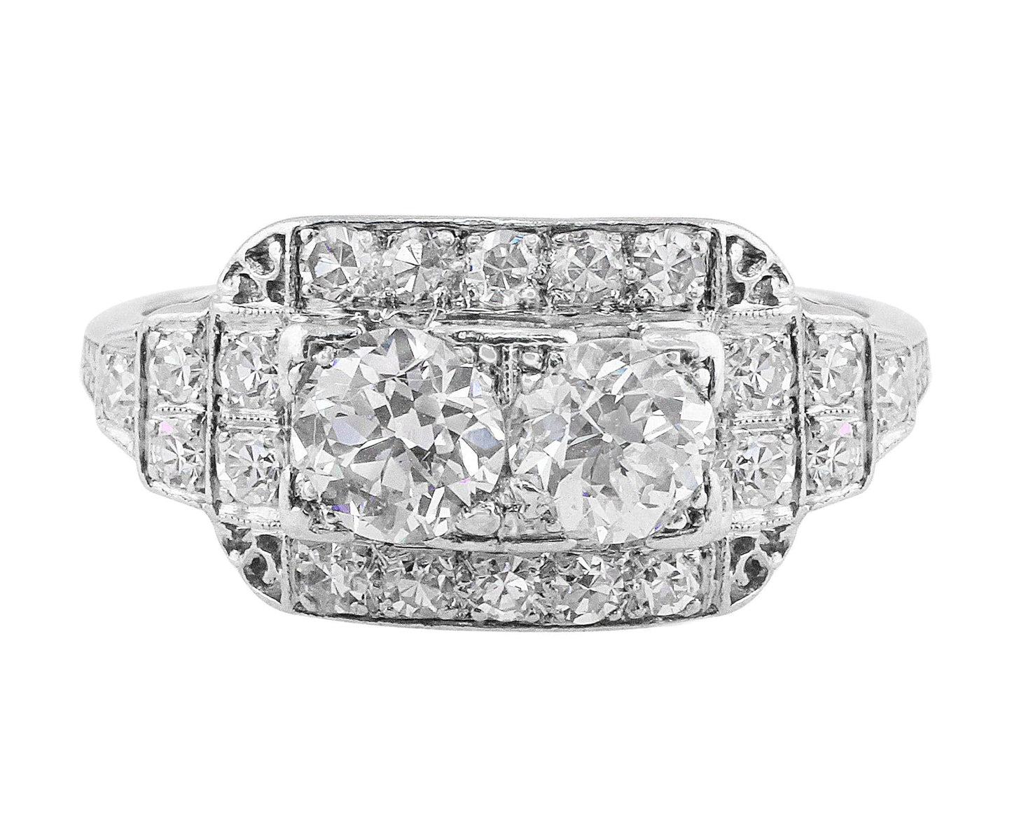 Art Deco Platinum Diamond Ring