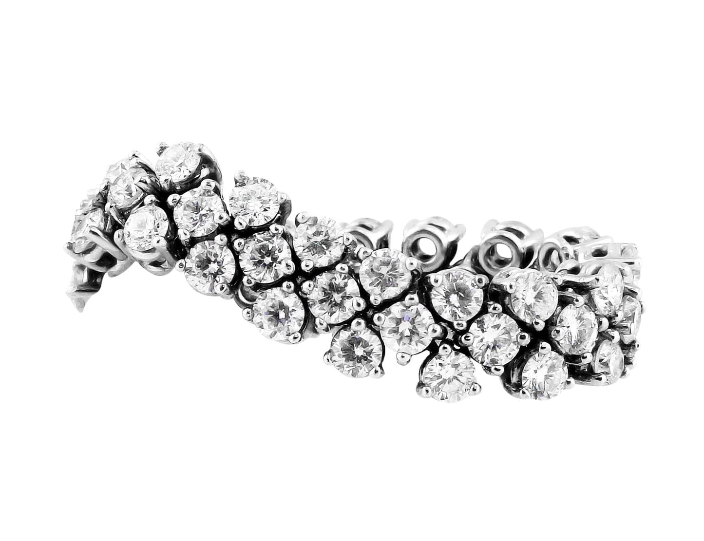 Rivière 18k White Gold Flexible 2.50ctw Diamond Eternity Band