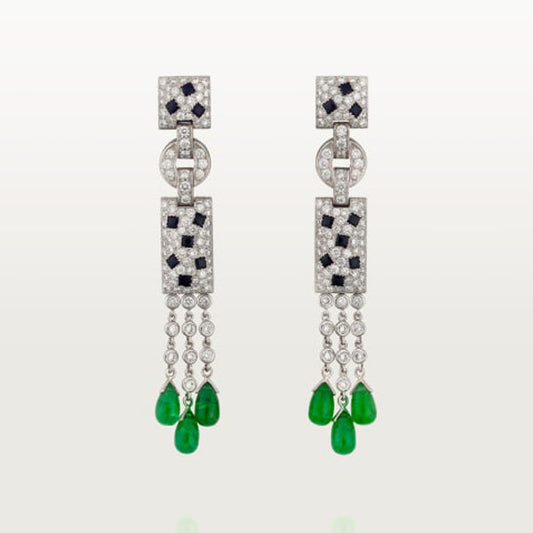 18K Celestial Panth̬re De Diamond Earrings