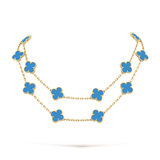 18K Celestial Vintage Alhambra 20 Motifs Long Necklace