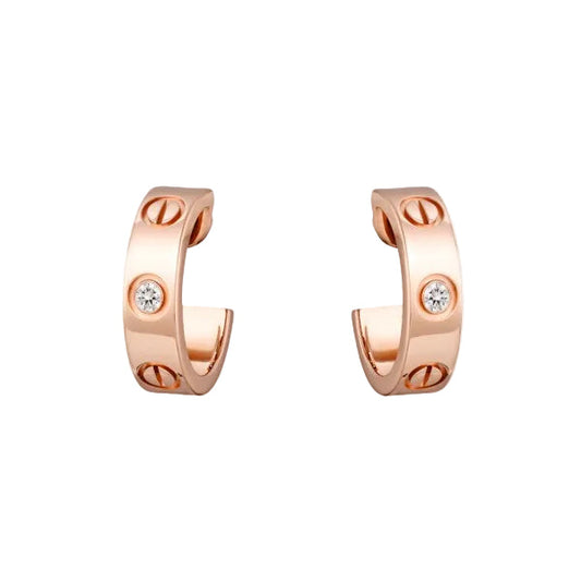 18K Celestial Love 2 Diamonds Earrings
