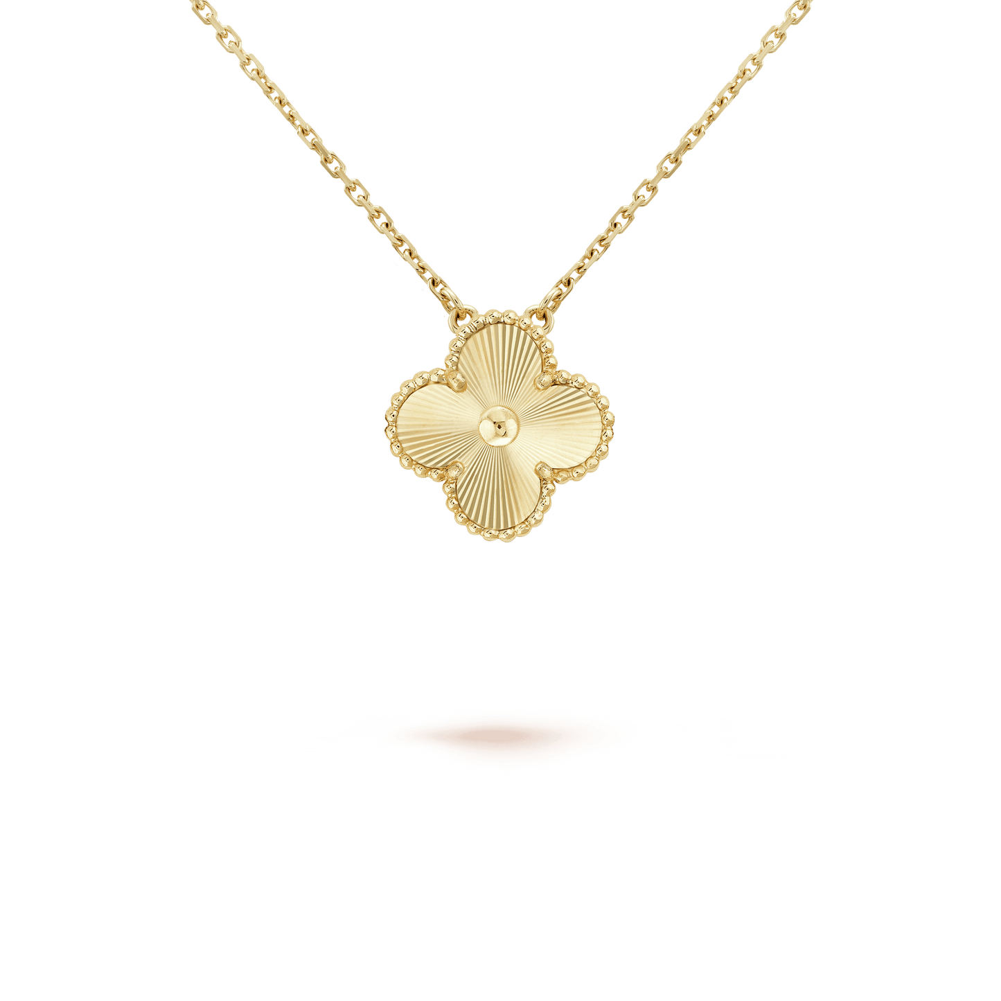 18K Celestial Vintage Alhambra Pendant Clover Necklace