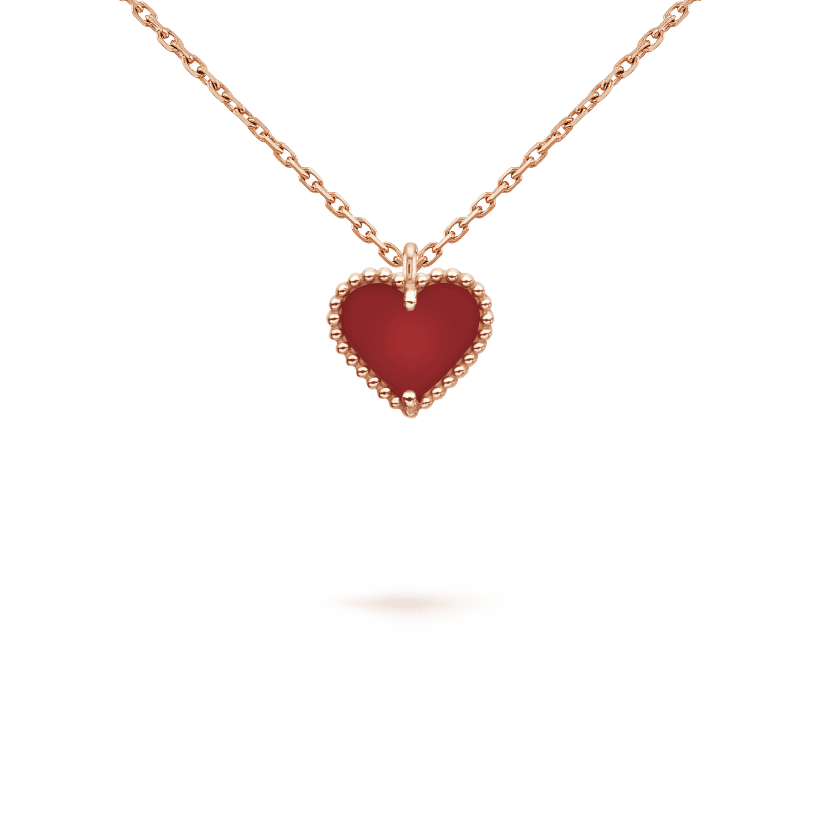 18K Celestial Sweet Alhambra Heart Pendant Necklace