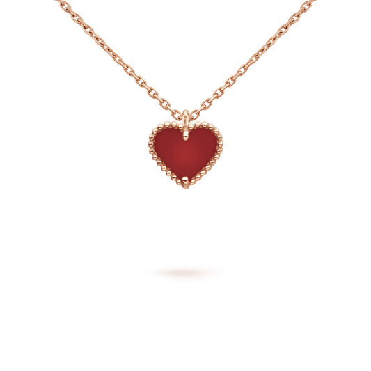 18K Celestial Sweet Alhambra Heart Pendant Necklace