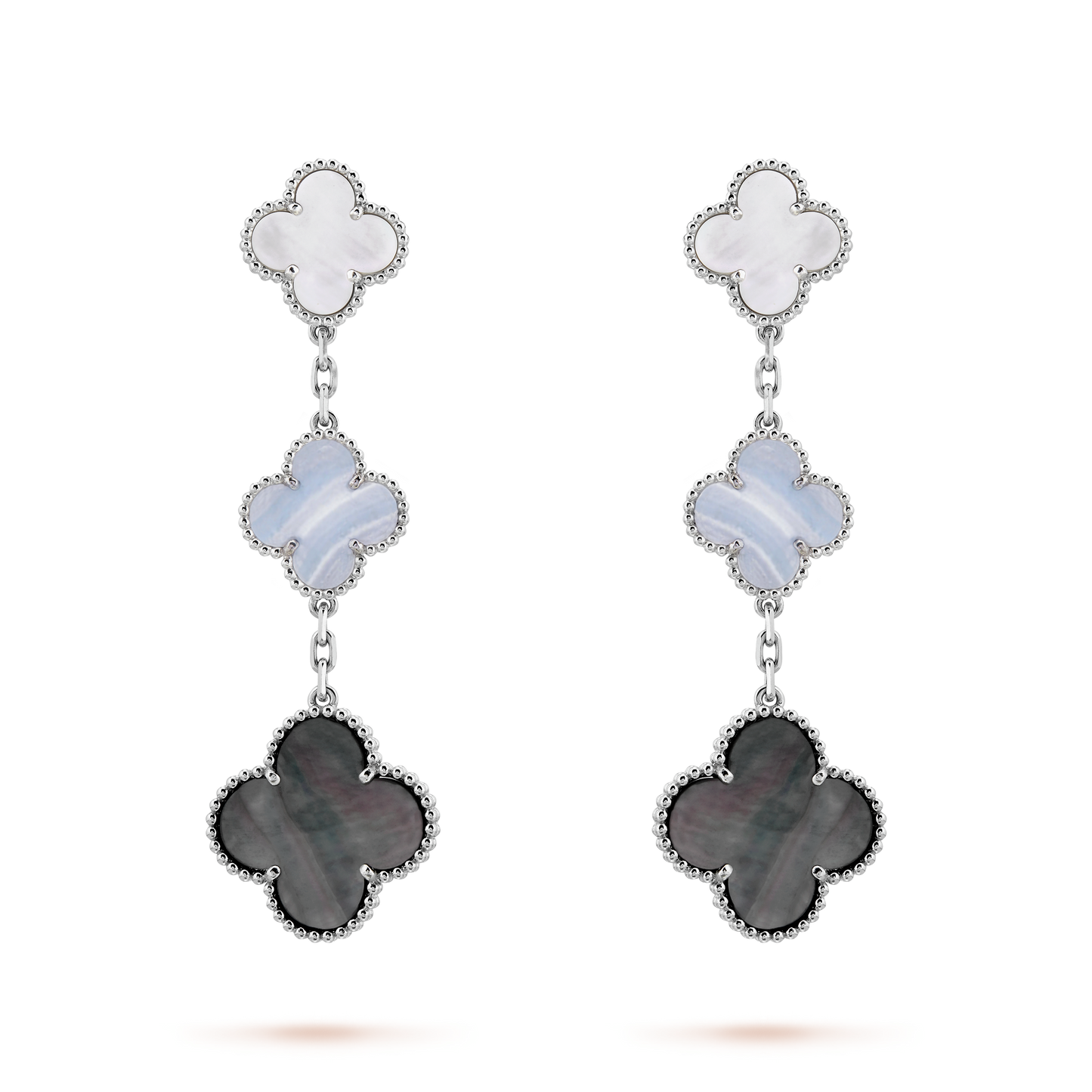 18K Celestial Magic Alhambra Three Motifs Earrings