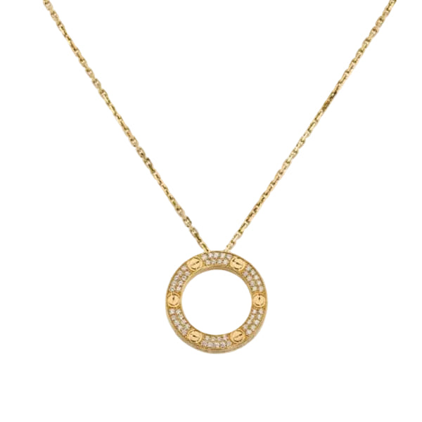 18K Celestial Love Diamond-Paved Necklace