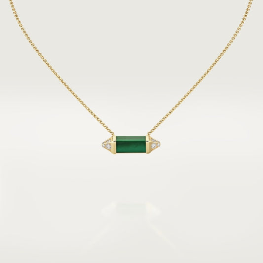 18K Celestial Les Berlingots De Malachite Necklace