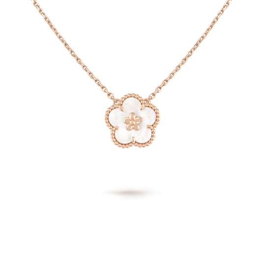 18K Celestial Lucky Spring Pendant Clover Necklace