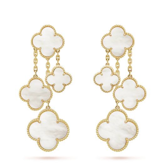 18K Celestial Magic Alhambra Four Motifs Earrings