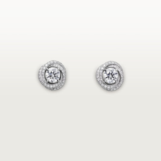 18K Celestial Trinity Ruban Earrings
