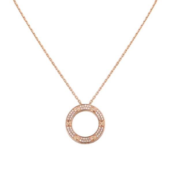 18K Celestial Love Diamond-Paved Necklace