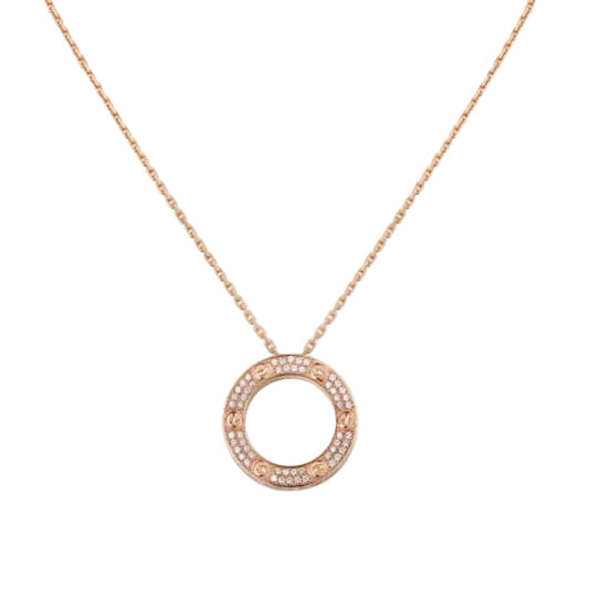 18K Celestial Love Diamond-Paved Necklace