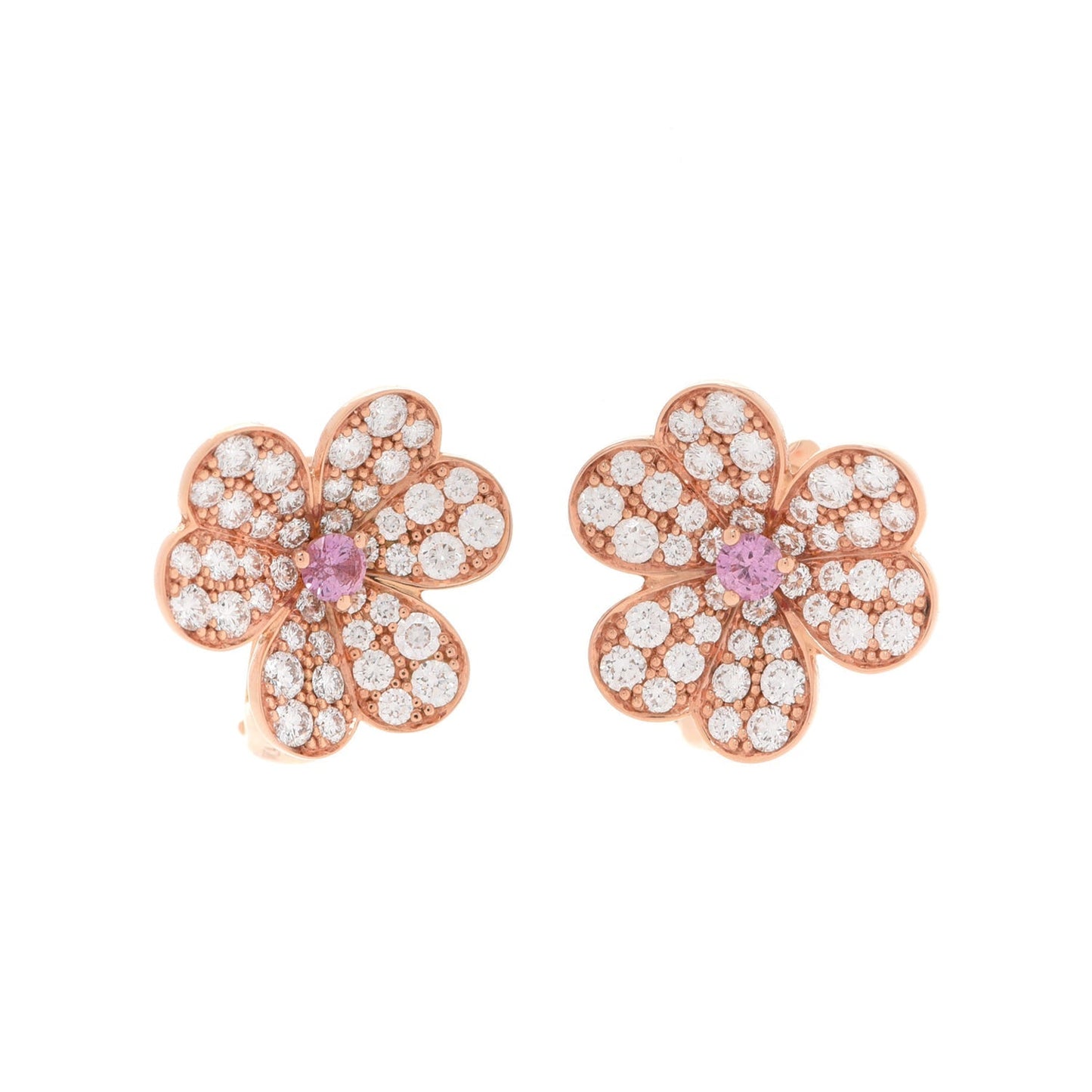 18k Celestial Frivole Pink Sapphire Earrings