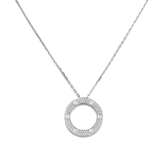18K Celestial Love Diamond-Paved Necklace