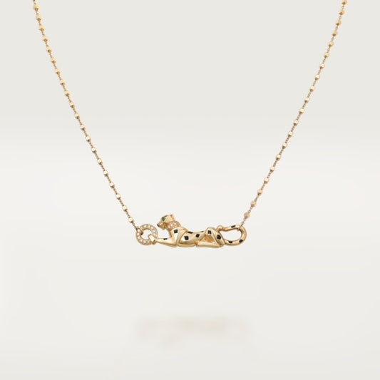 18K Celestial Panth̬re De Diamond Necklace