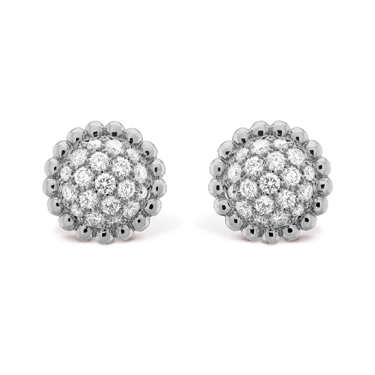 18K Celestial Perl̩e Diamonds Earrings