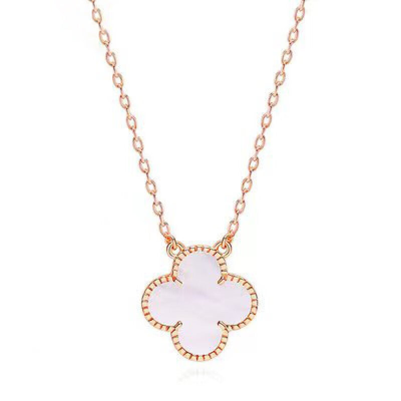 18K Celestial Vintage Alhambra Pink Necklace