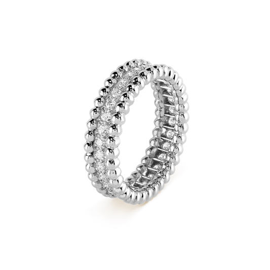 18K Celestial Perl̩e Diamonds Ring