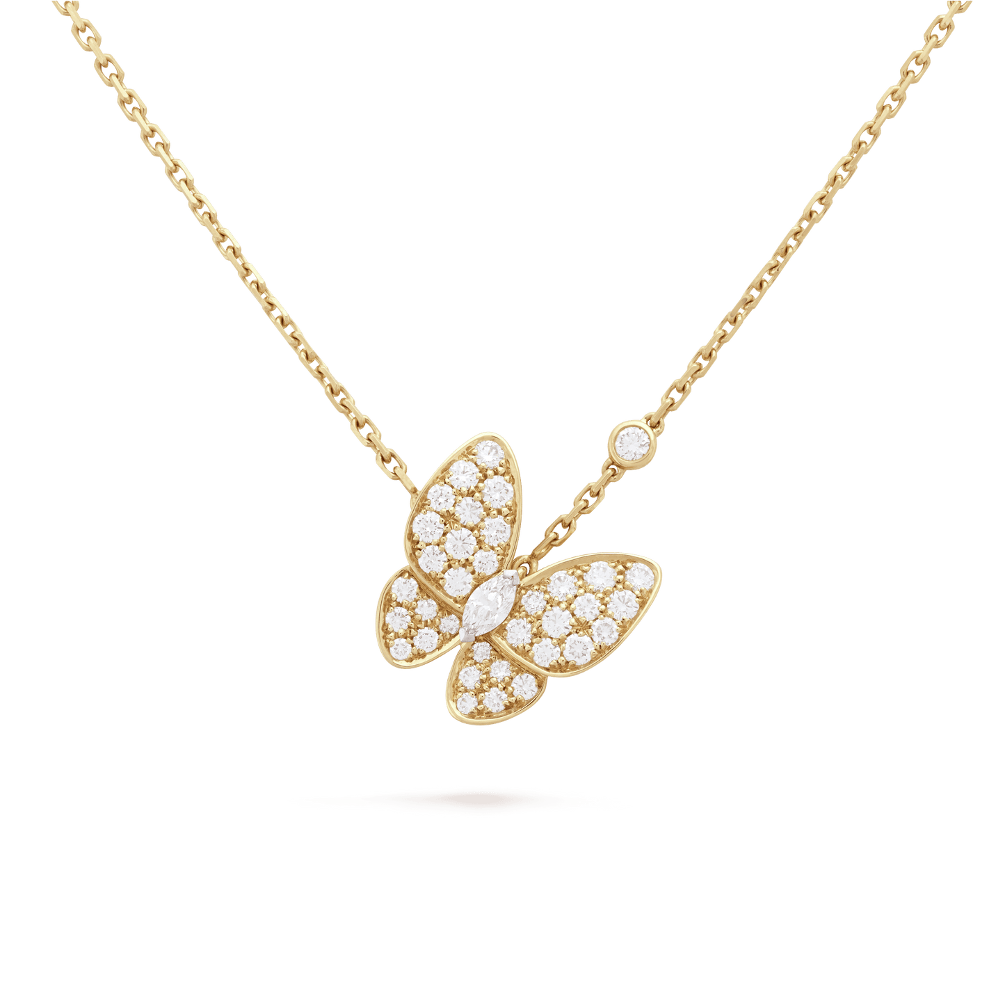 18K Celestial Two Butterfly Necklace