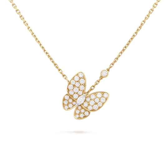 18K Celestial Two Butterfly Necklace