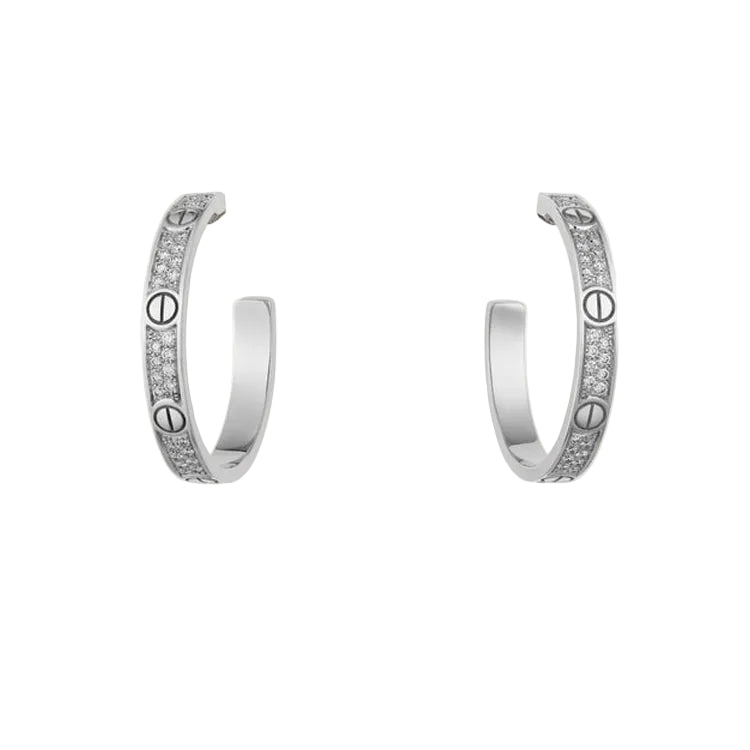 18K Celestial Love Pave Diamonds Earrings