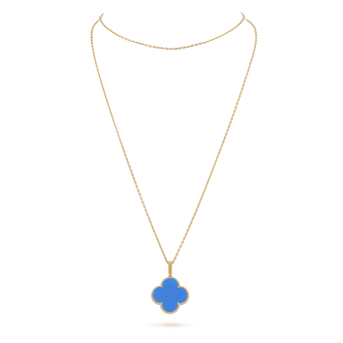 18K Celestial Magic Alhambra Agate Clover Necklace